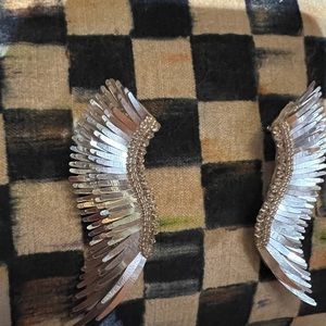 Mignonne Gavigan METALLIC MADELINE EARRINGS SILVER